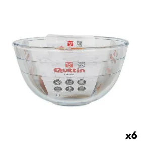 Bowl Quttin Quttin Glass 3,8 L Mixer (6 Units) by Quttin, Plates and dishes - Ref: S2231818, Price: 36,28 €, Discount: %