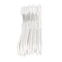 Set of Clothes Hangers Dem White Plastic 12 Pieces 38 x 17,5 cm (8 Units) by Dem, Hangers - Ref: S2231819, Price: 18,73 €, Di...