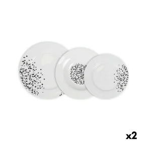 Dinnerware Set La Mediterránea Motes Circular 18 Pieces (2 Units) by La Mediterránea, Combination Sets - Ref: S2231916, Price...