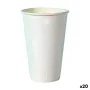 Set de Verres Algon Produits à usage unique Carton 330 ml Blanc 10 Pièces (20 Unités) de Algon, Verres - Réf : S2231919, Prix...