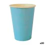 Set of glasses Algon Disposable Cardboard Blue 20 Pieces 220 ml (20 Units) by Algon, Tumblers - Ref: S2231920, Price: 15,10 €...