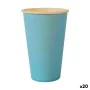 Set of glasses Algon Disposable Cardboard Blue 10 Pieces 350 ml (20 Units) by Algon, Tumblers - Ref: S2231921, Price: 13,94 €...