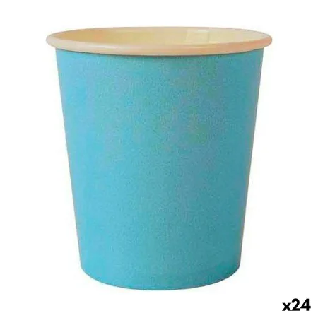 Set of glasses Algon Disposable Cardboard Blue 20 Pieces 120 ml (24 Units) by Algon, Tumblers - Ref: S2231922, Price: 14,40 €...