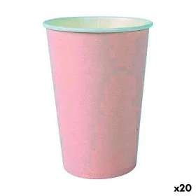 Set of glasses Algon Disposable Cardboard Pink 20 Pieces 220 ml (20 Units) by Algon, Tumblers - Ref: S2231923, Price: 15,73 €...