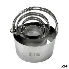 Ensemble de moules à pâtisserie Quttin Acier inoxydable Argenté Rond 3 Pièces (24 Unités) de Quttin, Sets de moules à pâtisse...