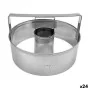 Molde para Horno Quttin Plateado Acero Rosquillas Ø 10 cm 10 x 3,5 cm (24 Unidades) de Quttin, Moldes para pan y plumcake - R...