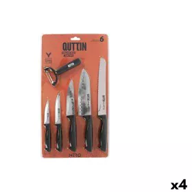 Kitchen Set Quttin Nero Black 6 Pieces (4 Units) by Quttin, Kitchen Knife Sets - Ref: S2232095, Price: 27,08 €, Discount: %