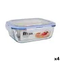 Hermetic Lunch Box Quttin Rectangular 2,4 L (4 Units) by Quttin, Food storage - Ref: S2232277, Price: 31,44 €, Discount: %