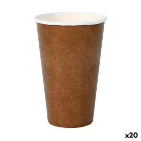 Set of glasses Algon Disposable Cardboard kraft paper 10 Pieces 350 ml (20 Units) by Algon, Tumblers - Ref: S2232293, Price: ...