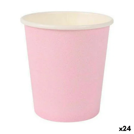 Set of glasses Algon Disposable Cardboard Pink 20 Pieces 120 ml (24 Units) by Algon, Tumblers - Ref: S2232297, Price: 14,40 €...