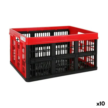 Folding Box with Handles Tontarelli Voilà Red 45 L 53 x 37 x 27 cm (10 Units) by Tontarelli, Storage boxes and chests - Ref: ...