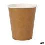 Set de Verres Algon Produits à usage unique papier kraft 12 Pièces 250 ml (20 Unités) de Algon, Verres - Réf : S2232340, Prix...