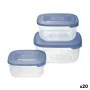 Set of lunch boxes Tontarelli Squared 3 Pieces (20 Units) by Tontarelli, Food storage - Ref: S2232397, Price: 48,18 €, Discou...