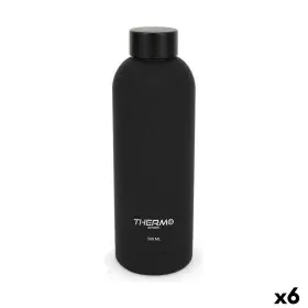 Thermal Bottle ThermoSport Soft Touch Black 500 ml (6 Units) by ThermoSport, Thermos flasks - Ref: S2232420, Price: 35,48 €, ...