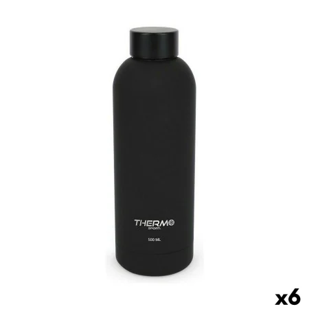 Garrafa Térmica ThermoSport Soft Touch Preto 500 ml (6 Unidades) de ThermoSport, Termos - Ref: S2232420, Preço: 36,18 €, Desc...