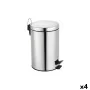 Seau à déchets avec pédale Confortime Argenté 12 L (4 Unités) de Confortime, Poubelles - Réf : S2232432, Prix : 49,95 €, Remi...