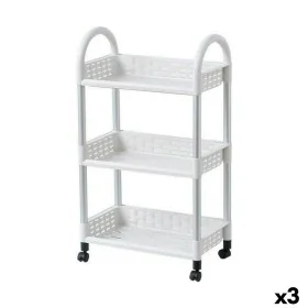 Chariot à légumes Confortime Aluminium Plastique 45 x 25 x 77 cm (3 Unités) de Confortime, Étagères et supports - Réf : S2232...