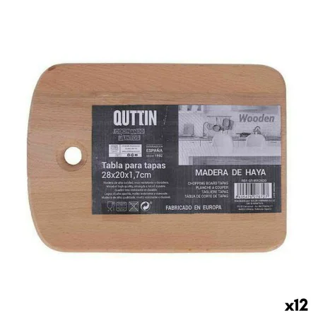 Tabla de cortar Quttin 28 x 20 x 1,7 cm (12 Unidades) de Quttin, Tablas de cortar - Ref: S2232635, Precio: 42,23 €, Descuento: %