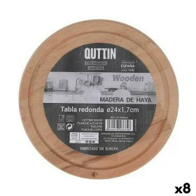 Serving board Quttin Circular ø 24 x 1,7 cm (8 Units) by Quttin, Chopping boards - Ref: S2232641, Price: 29,80 €, Discount: %