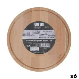 Tábua de servir Quttin Redonda Ø 33 x 1,7 cm (6 Unidades) de Quttin, Tábuas de corte - Ref: S2232645, Preço: 41,39 €, Descont...