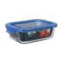 Fiambrera Rectangular con Tapa Quttin Azul Rectangular 14,5 x 11 x 5 cm (12 Unidades) de Quttin, Almacenamiento de alimentos ...