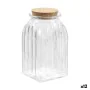 Jar La Mediterránea Striped 1,4 L Glass (12 Units) by La Mediterránea, Food storage - Ref: S2232711, Price: 33,87 €, Discount: %