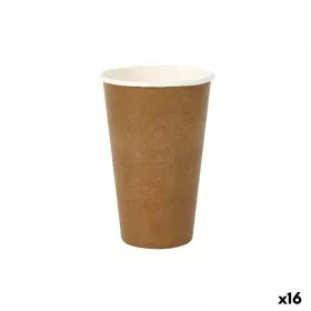 Set of glasses Algon Disposable kraft paper 6 Pieces 450 ml (16 Units) by Algon, Tumblers - Ref: S2232745, Price: 9,92 €, Dis...