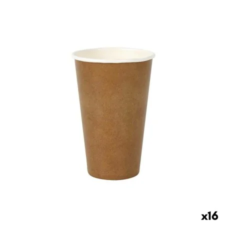 Set of glasses Algon Disposable kraft paper 6 Pieces 450 ml (16 Units) by Algon, Tumblers - Ref: S2232745, Price: 10,33 €, Di...