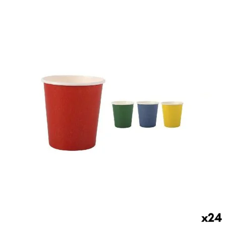 Set of glasses Algon Disposable Cardboard Multicolour 20 Pieces 120 ml (24 Units) by Algon, Tumblers - Ref: S2232747, Price: ...