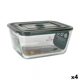 Hermetic Lunch Box Santa Clara Grey 3 L Rectangular (4 Units) by Santa Clara, Food storage - Ref: S2232978, Price: 35,04 €, D...