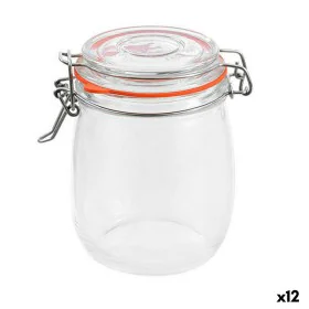 Jar La Mediterránea Hermetic Glass 750 ml (12 Units) by La Mediterránea, Food storage - Ref: S2233011, Price: 27,44 €, Discou...