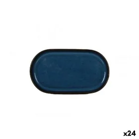 Tablett für Snacks La Mediterránea Chester Blau Oval 13 x 8 x 4 cm (24 Stück) von La Mediterránea, Teller und Schüsseln - Ref...