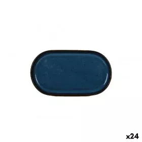 Snack tray La Mediterránea Chester Blue Oval 13 x 8 x 4 cm (24 Units) by La Mediterránea, Plates and dishes - Ref: S2233019, ...