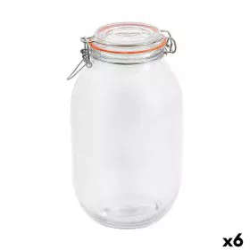 Jar La Mediterránea Hermetic Glass 3 L (6 Units) by La Mediterránea, Food storage - Ref: S2233069, Price: 34,21 €, Discount: %