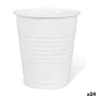 Set of reusable glasses Algon Coffee White Plastic 25 Pieces 100 ml (24 Units) by Algon, Tumblers - Ref: S2233079, Price: 10,...