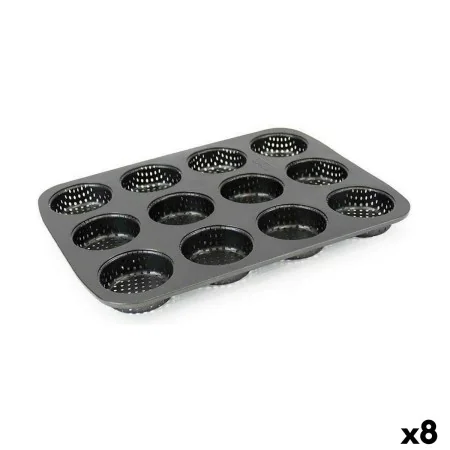 Forma para Tarteletes Quttin 29 x 22 x 2,2 cm Perfurado (8 Unidades) de Quttin, Formas para queques - Ref: S2233084, Preço: 5...