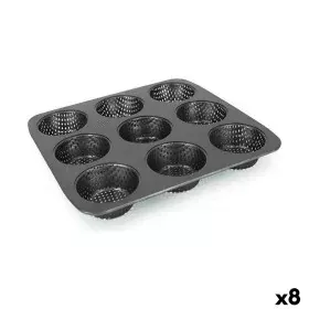 Stampo per Tortini Quttin 32 x 30 x 3,2 cm Perforato (8 Unità) di Quttin, Teglie per muffin e cupcake - Rif: S2233086, Prezzo...