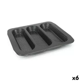 Baguette Mould Quttin Drilled 28 x 28 x 2,7 cm (6 Units) by Quttin, Bread & Loaf Tins - Ref: S2233088, Price: 35,72 €, Discou...