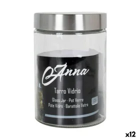 Jar Anna 1,25 L Glass Steel (12 Units) by Anna, Food storage - Ref: S2233173, Price: 26,78 €, Discount: %