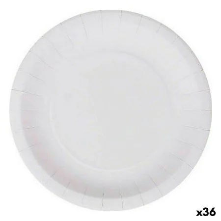 Service de vaisselle Algon Produits à usage unique Carton Blanc 25 Pièces 20 cm (36 Unités) de Algon, Platines - Réf : S22335...