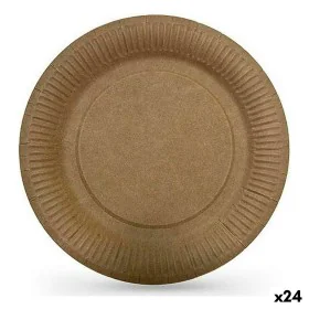 Plate set Algon Disposable kraft paper 12 Pieces 18 cm (24 Units) by Algon, Turntables - Ref: S2233534, Price: 14,87 €, Disco...