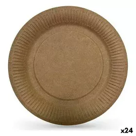 Plate set Algon Disposable kraft paper 10 Pieces 20 cm (24 Units) by Algon, Turntables - Ref: S2233536, Price: 15,80 €, Disco...