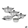 Batteria da Cucina Quttin Genova 8 Pezzi (2 Unità) di Quttin, Set di padelle e pentole - Rif: S2233570, Prezzo: 65,34 €, Scon...