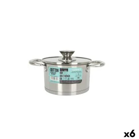 Olla con Tapa de Cristal Quttin Hermes Acero 1,8 L (6 Unidades) de Quttin, Ollas rectas - Ref: S2233574, Precio: 58,18 €, Des...