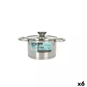 Panela com Tampa de Vidro Quttin Hermes Aço 1,8 L (6 Unidades) de Quttin, Panelas retas - Ref: S2233574, Preço: 59,34 €, Desc...