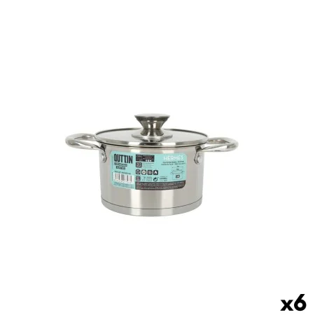 Casserole avec couvercle en verre Quttin Hermes Acier 1,8 L (6 Unités) de Quttin, Marmites - Réf : S2233574, Prix : 59,34 €, ...