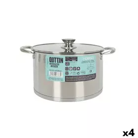 Casserole avec couvercle en verre Quttin Hermes Acier 8 L (4 Unités) de Quttin, Marmites - Réf : S2233584, Prix : 74,35 €, Re...