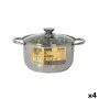 Pot with Glass Lid Quttin New neron Steel 10 L (4 Units) by Quttin, Braising Pans - Ref: S2233612, Price: 72,91 €, Discount: %