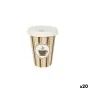 Set di Bicchieri Algon Con coperchio Monouso Caffè Cartone 8 Pezzi 220 ml (20 Unità) di Algon, Tumbler - Rif: S2233616, Prezz...