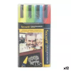 Liquid chalk marker Securit 4 Pieces (12 Units) by Securit, Dry Erase & Wet Erase Markers - Ref: S2233676, Price: 147,97 €, D...